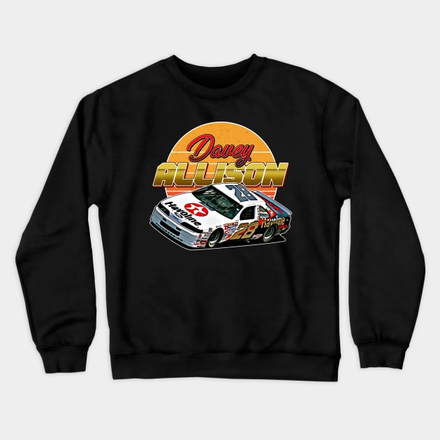 Davey Allison 28 80S Retro Crewneck Sweatshirt by Erianna Bee